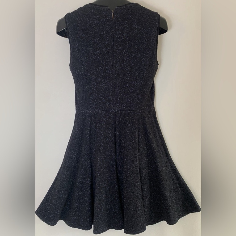 Rebecca Taylor Black Textured Mini Dress - Picture 2 of 15